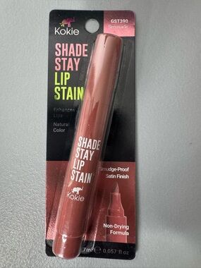 Kokie Shade Stay Lip Stain - Serenade (Warm Mauve Pink) enhances lips warm tone